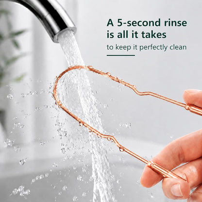 Zolmeron® Copper Tongue Scraper for Adults