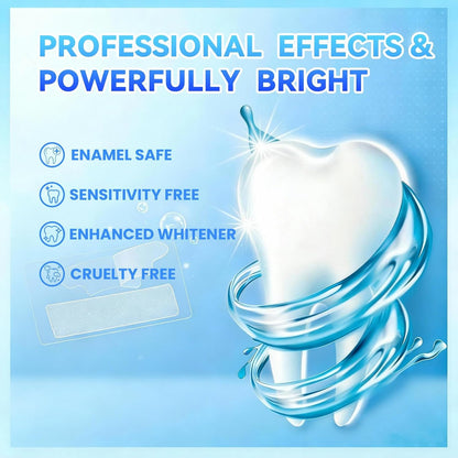 Zolmeron® Teeth-Whitening Strips for Sensitive Teeth - Teeth Whitening Kit Professional Effects, Teeth Whitener for Enamel Safe, 14 White Strips (7 Day Treatment)